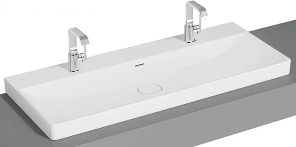 Vitra 7530B001-0973 Metropole Çanak lavabo, 120cm Mat Beyaz.